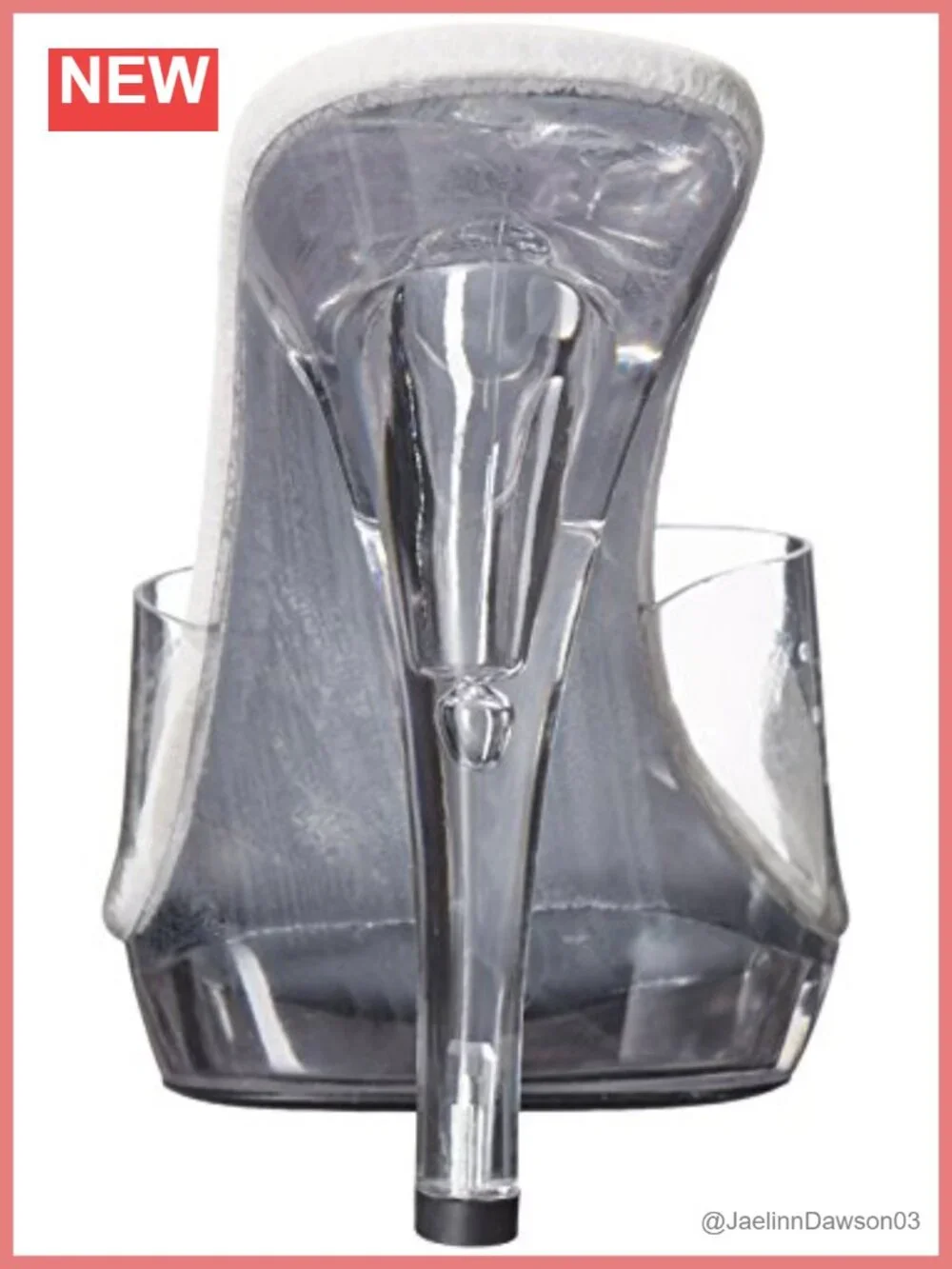 Clear Stiletto Heeled Sandals Slip On Slingback Rhinestone Peep Toe Dance